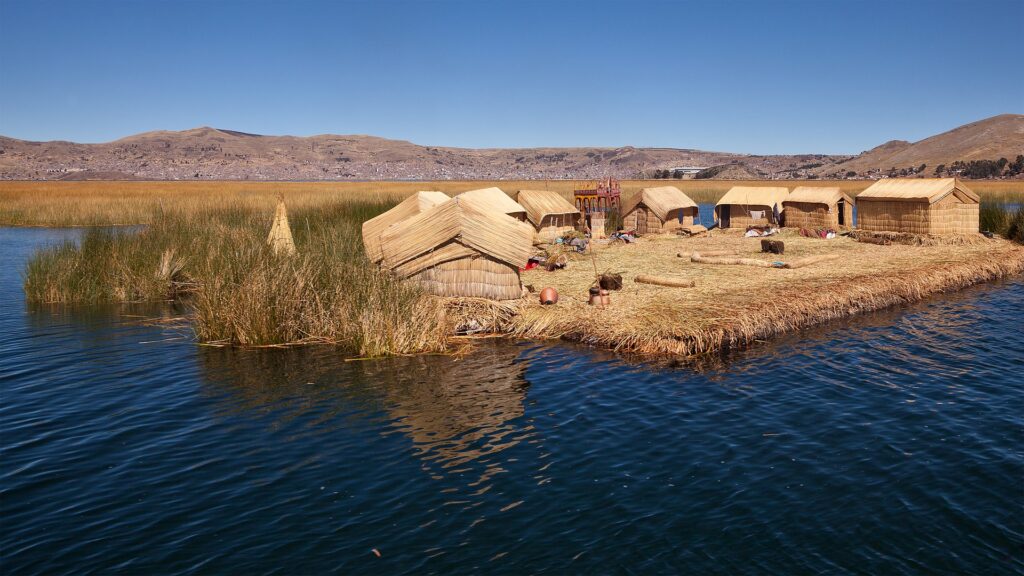 Isole galleggianti degli Uros sul Lago Titicaca