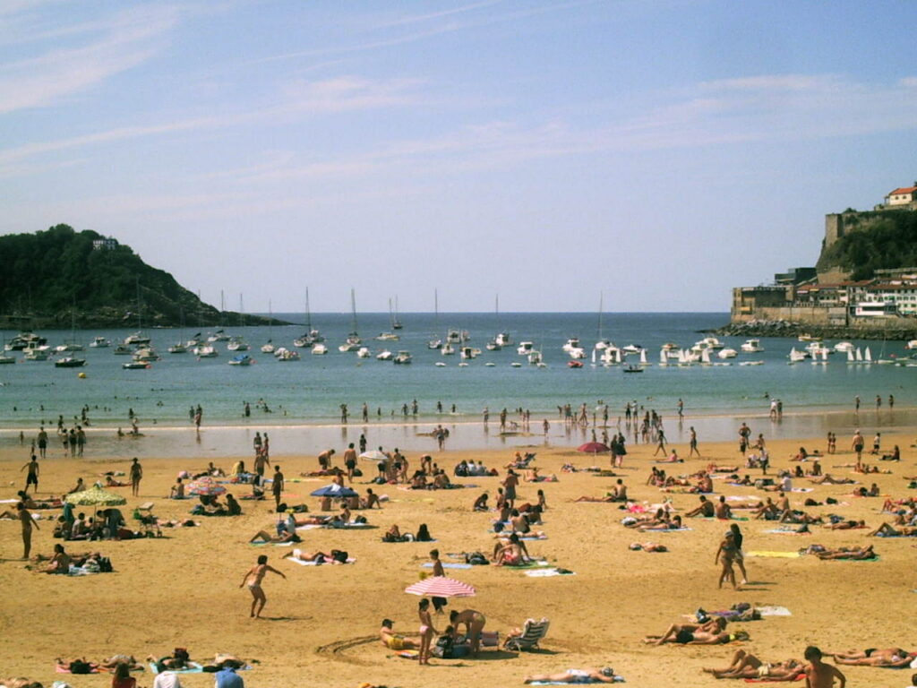 Baia della Concha a San Sebastián
